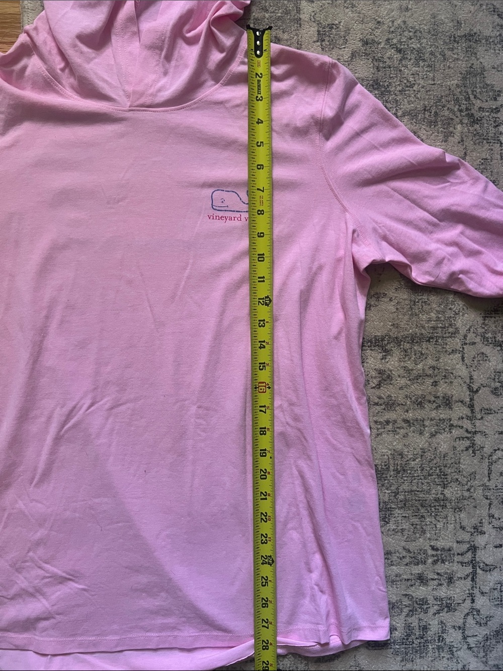 Vineyard Vines Baby Pink Hoodie with Whale Logo - Picture 8 of 8